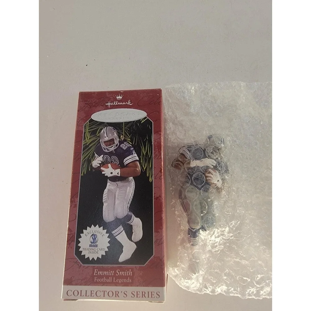 Hallmark Keepsake Emmitt Smith Ornament 1998 Football Legends Series Box